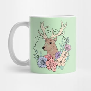 Floral Stag Mug